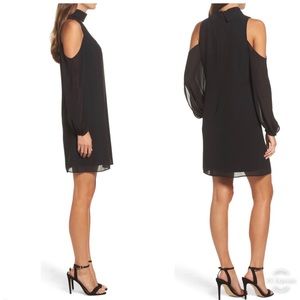 Vince Camuto choker chiffon dress